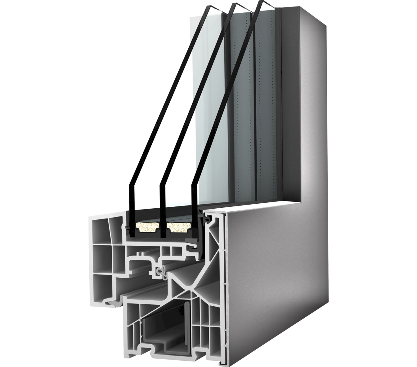 Finestra PVC-Alluminio Internorm KF 320