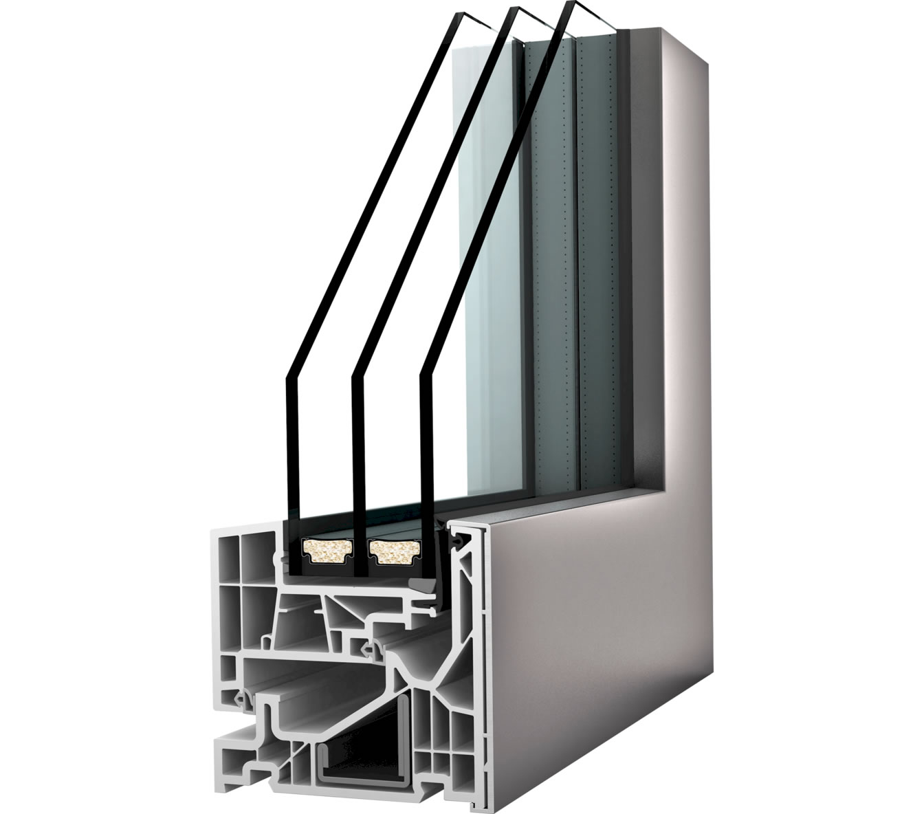 Finestra PVC-Alluminio Internorm KF 520