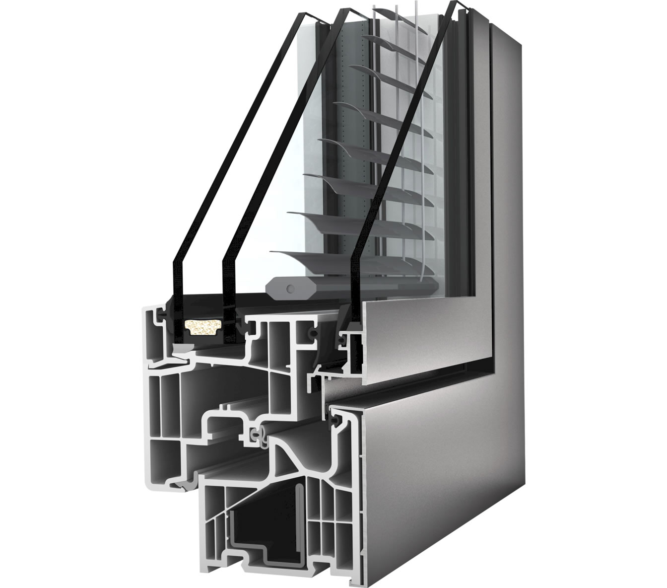 Finestra PVC-Alluminio Internorm KV 350